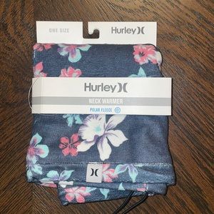 NWT-Hurley floral neck warmer polar fleece